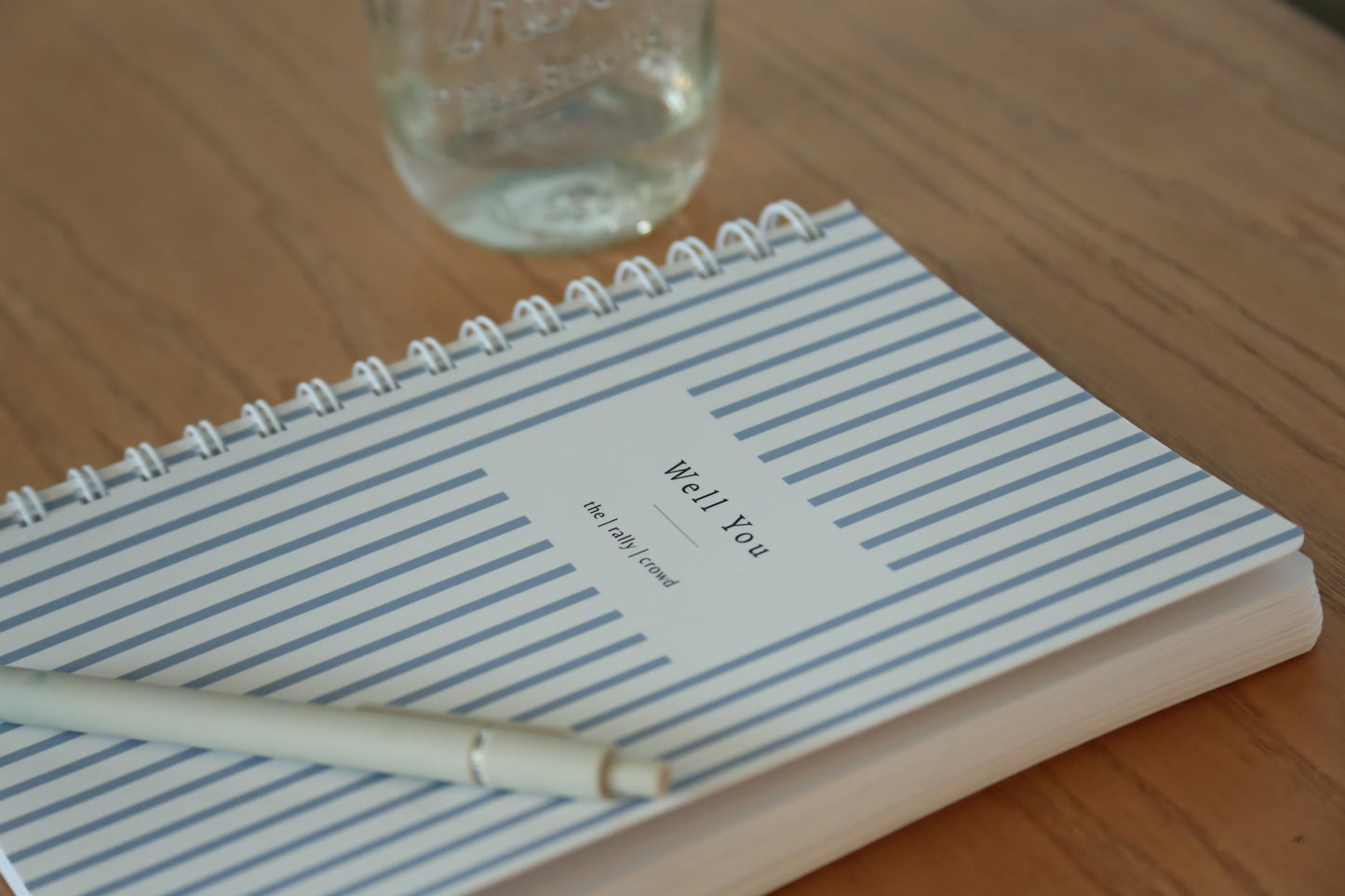 12-month Undated Classic Stripe planner, bookmark & tabs