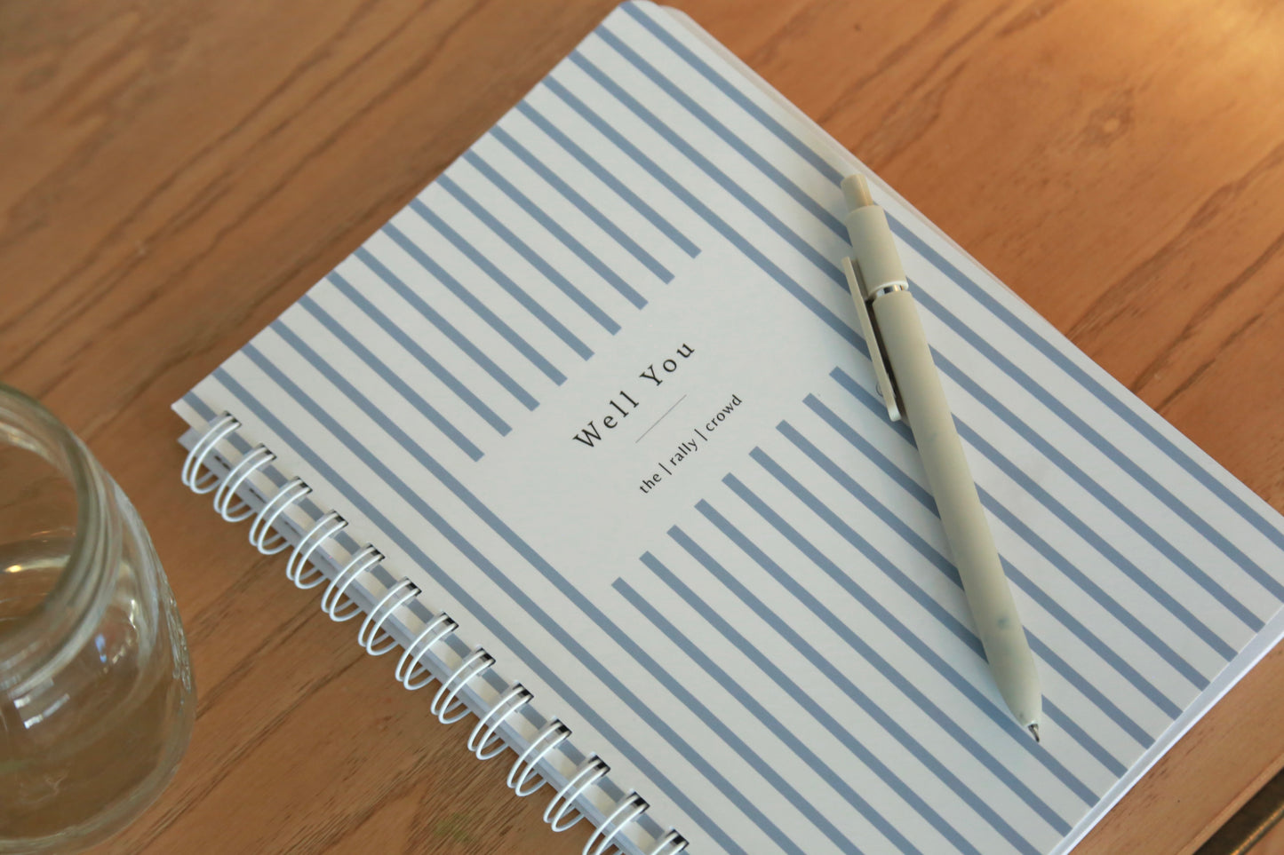 12-month Undated Classic Stripe planner, bookmark & tabs