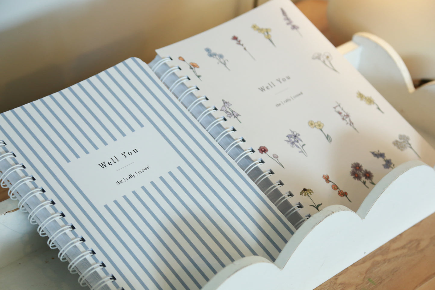 12-month Undated Classic Stripe planner, bookmark & tabs
