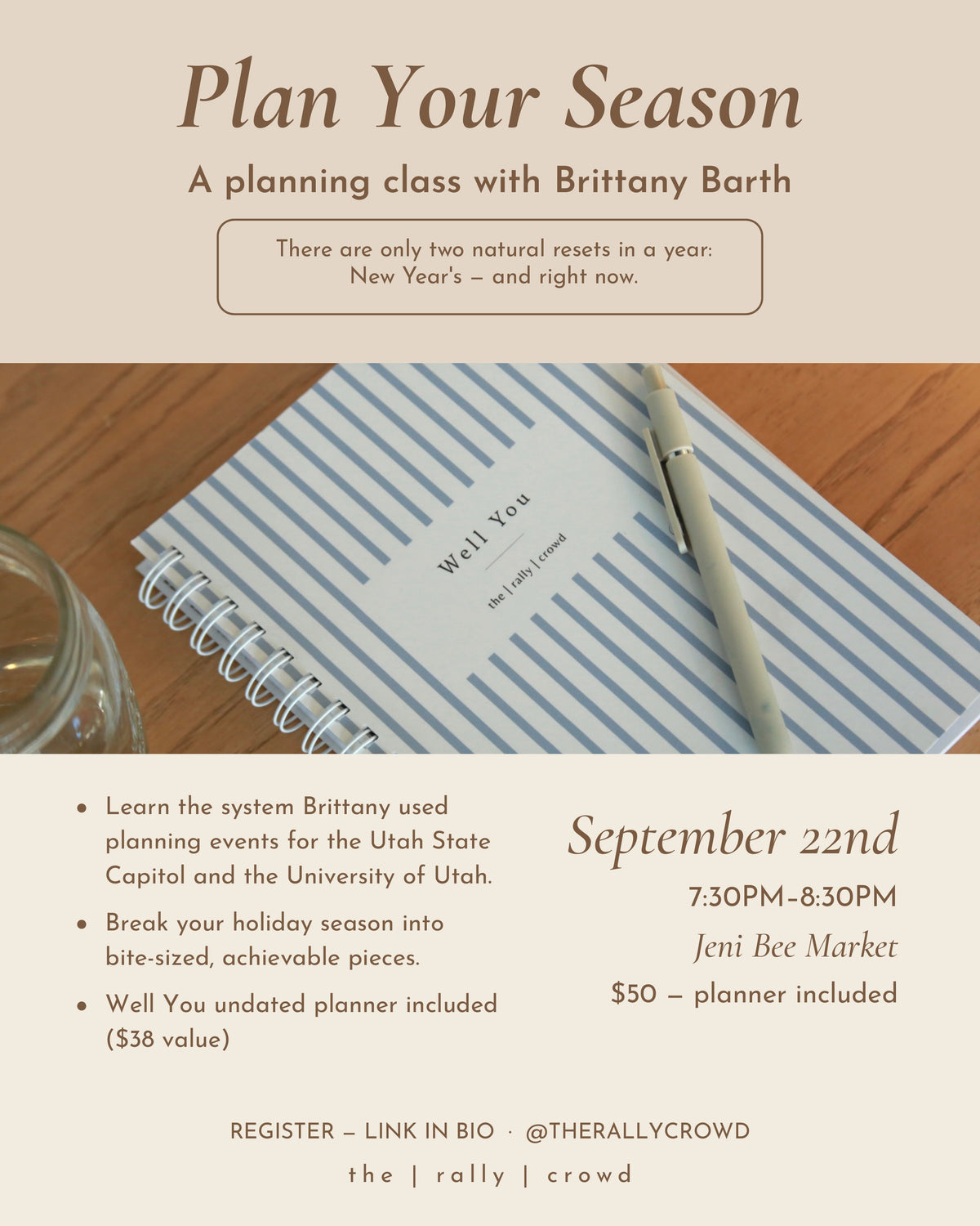 Plan Your Season Class