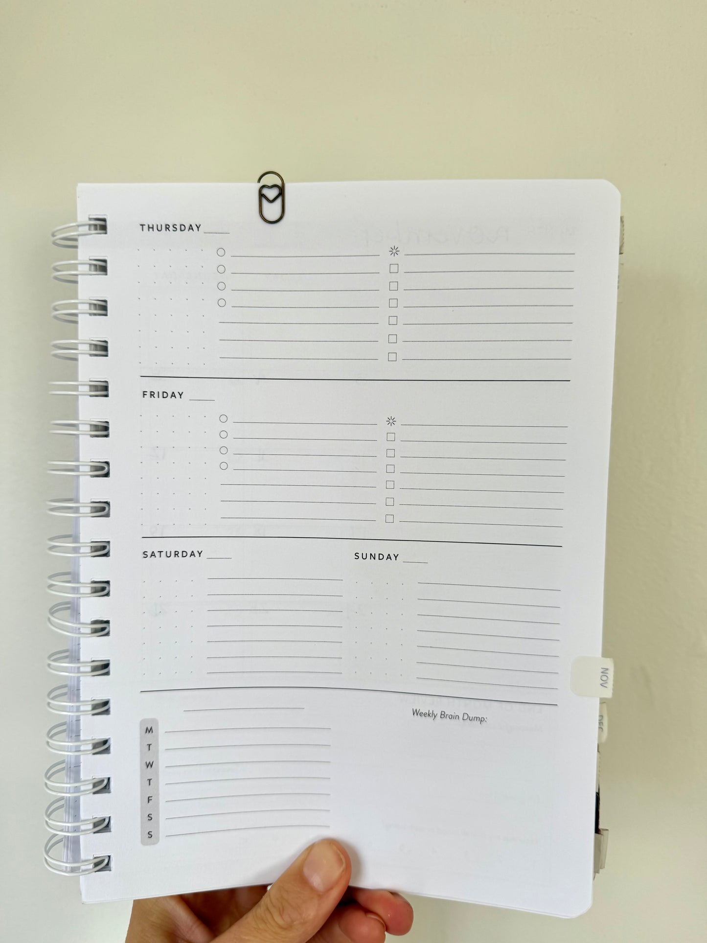 Copper Heart Paper Clips