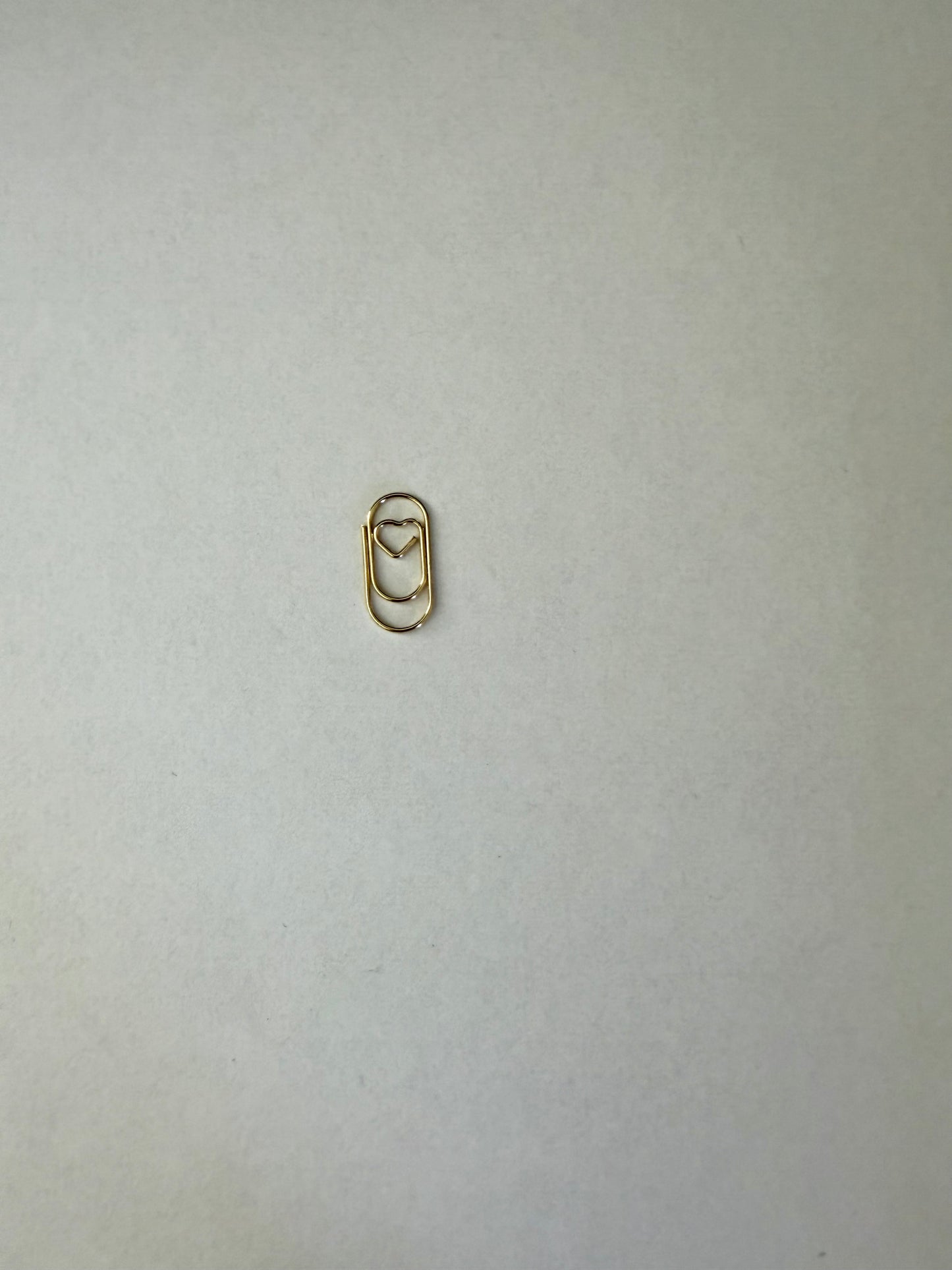 Gold Heart Planner Clips